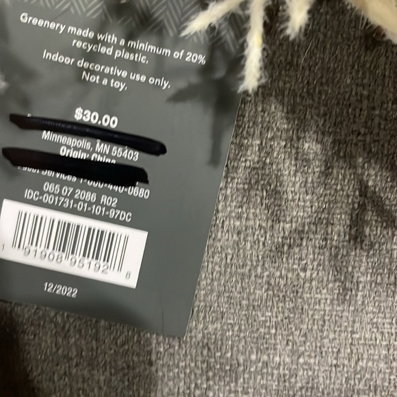 Ring Pampas Grass Wreath by Target Threshold. Lightweight & for indoor use. - Picture 6 of 11